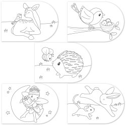 Little Dutch - Vandfarve malebog Fairy Garden