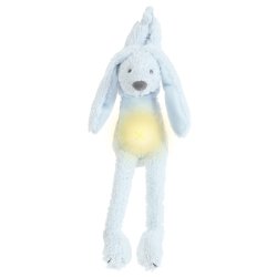 Happy Horse - Kaninen Richie Natlys med beroligende lyde - 34 cm - Blue^