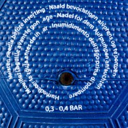 TFT - Street gummi Fodbold  Blue/Orange Str. 5