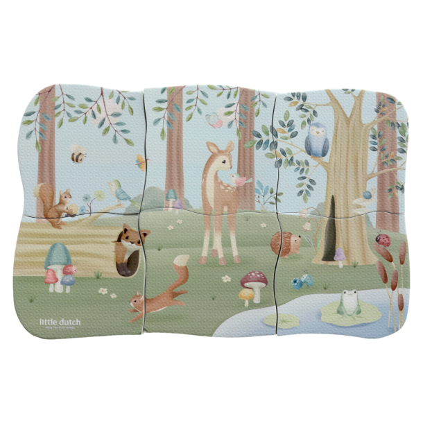 Little Dutch - Badepuslespil - Forest Friends