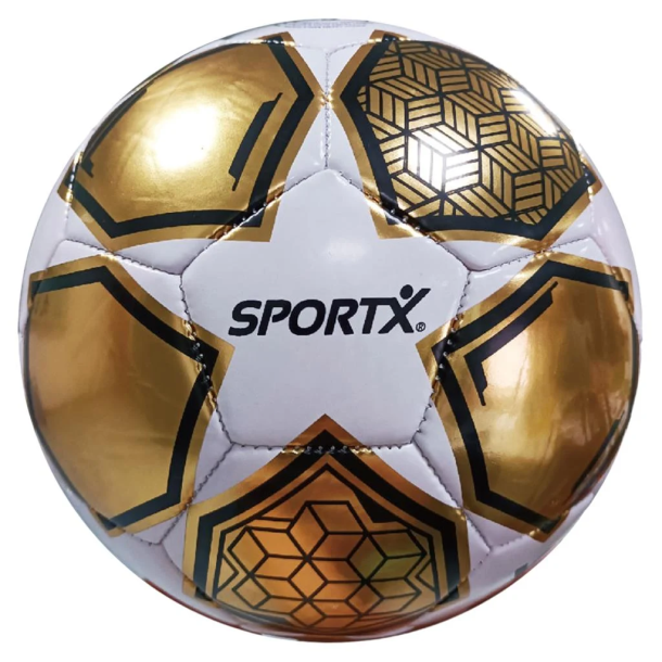 TFT - Fodbold Gold/White Star Metallic Str. 5