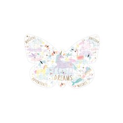 Floss &amp; Rock - Puslespil m. formet motiv &amp; ske 80 brikker - Fantasy