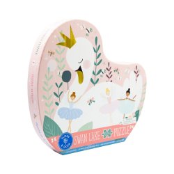 Floss &amp; Rock - Puslespil m. formet motiv &amp; ske 40 brikker - Enchanted