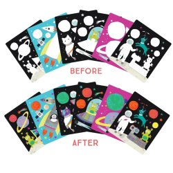 Floss &amp; Rock - Vandtusch m. magiske bog  - Space