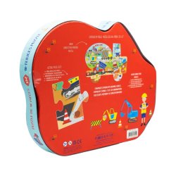 Floss &amp; Rock - Puslespil m. formet motiv &amp; ske 40 brikker - Construction^