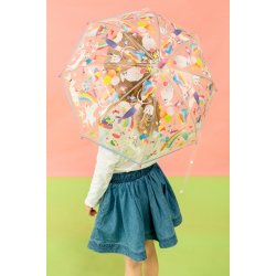 Floss &amp; Rock - Paraply m. farveskift - Fantasy Transparent