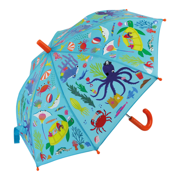Floss &amp; Rock - Paraply m. farveskift - Ocean
