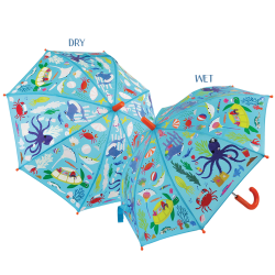 Floss &amp; Rock - Paraply m. farveskift - Ocean