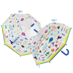 Floss &amp; Rock - Paraply (Transparent) m. farveskift - Ocean