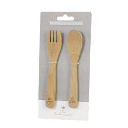 BAMBAM - Gaffel &amp; Ske s�t i Bambus^