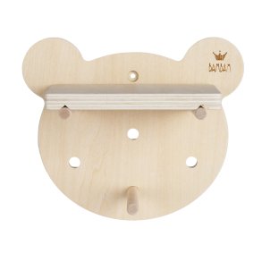 BAMBAM - Milj�venligt Pegboard i tr� Bj�rn - 15cm (lille)^