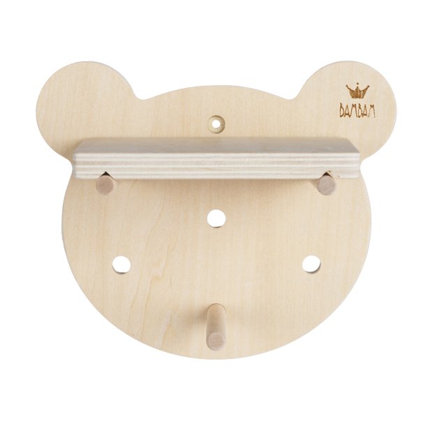 BAMBAM - Milj�venligt Pegboard i tr� Bj�rn - 15cm (lille)^