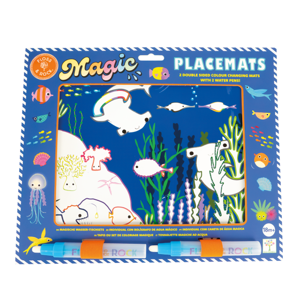 Floss &amp; Rock - Magisk Bordmtte med vandtush - Ocean