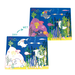 Floss &amp; Rock - Magisk Bordmtte med vandtush - Ocean