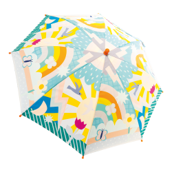 Floss &amp; Rock - Paraply m. farveskift 6r+ - Rainbows