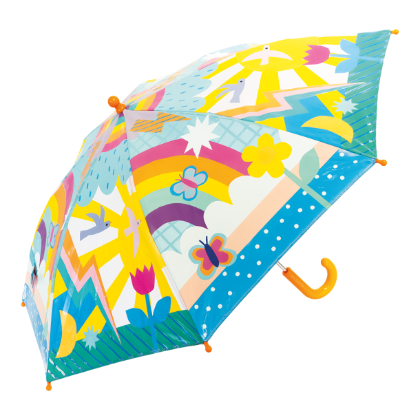 Floss &amp; Rock - Paraply m. farveskift 6r+ - Rainbows