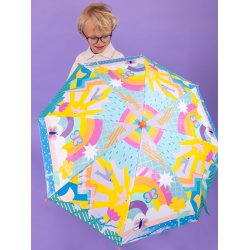 Floss &amp; Rock - Paraply m. farveskift 6�r+ - Rainbows