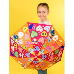 Floss &amp; Rock - Paraply m. farveskift 6�r+ - Hearts