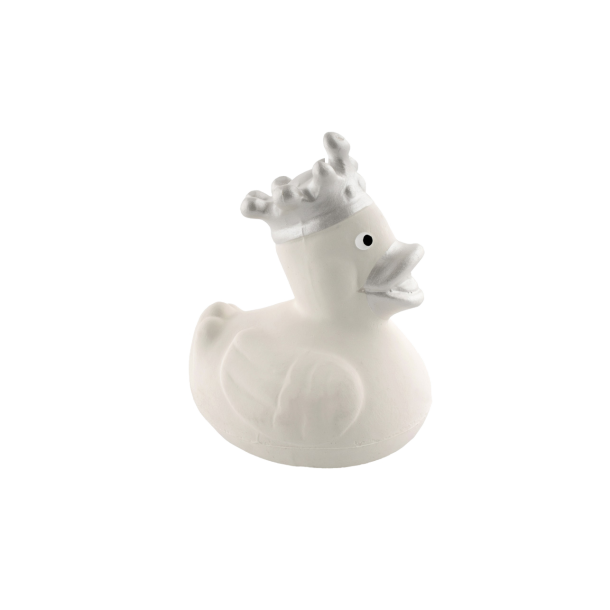 BAMBAM - Badeand - 10cm - 100% Naturgummi - Elfenben^