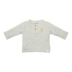 Little Dutch - T-shirt long sleeve waffle Soft Green^