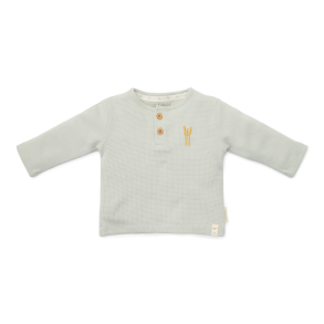 Little Dutch - T-shirt long sleeve waffle Soft Green^