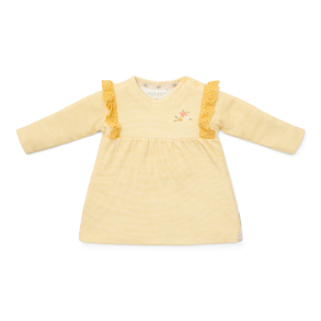 Little Dutch - Dress long sleeve Warm Yellow check^