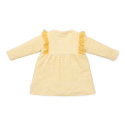 Little Dutch - Dress long sleeve Warm Yellow check^