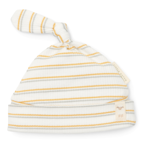 Little Dutch - Hat with button Multi stripe^