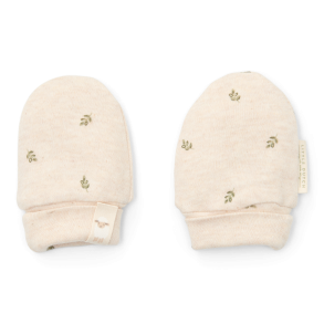 Little Dutch - Scratch mittens Green Leaves - One Size^