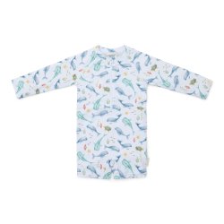 Little Dutch - Badedragt m. lange rmer UV50 -  Ocean Sea Life Multi-colour - 98/104