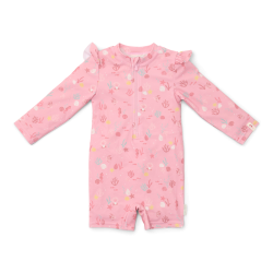 Little Dutch - Badedragt m. lange rmer UV50 -  Ocean Treasures Multi-colour - 98/104