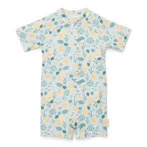 Little Dutch - Badedragt m. korte rmer UV50 -  Seashells Multi-colour - 86/92