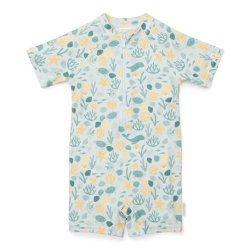 Little Dutch - Badedragt m. korte rmer UV50 -  Seashells Multi-colour - 62/68^