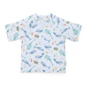 Little Dutch - Badetrje m. korte rmer UV50 -  Ocean Multi-colour - 86/92