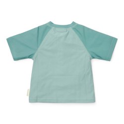 Little Dutch - Badetrje m. korte rmer UV50 -  Seashells Surf Blue - 98/104