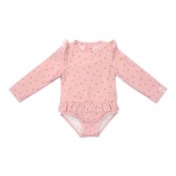 Little Dutch - Badedragt m. lange rmer UV50 -  Sunny Flowers Blush - 86/92