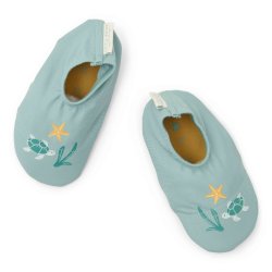Little Dutch - Badesko UV50 - Seashells Surf Blue - Str 23-24