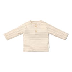 Little Dutch - T-Shirt lange rmer - Soft Beige Stripe