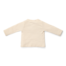 Little Dutch - T-Shirt lange rmer - Soft Beige Stripe