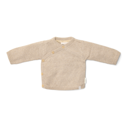 Little Dutch - Strikke Cardigan wrap  - Soft Beige Melee
