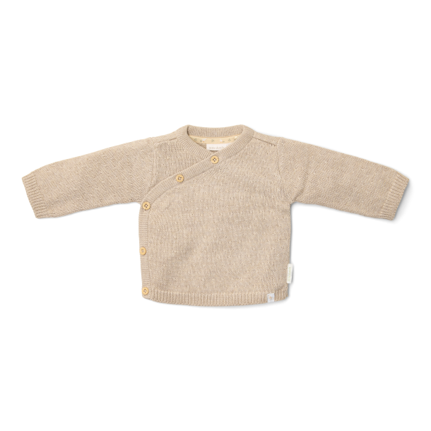 Little Dutch - Strikke Cardigan wrap  - Soft Beige Melee