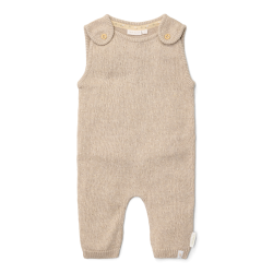 Little Dutch - Strikket heldragt  - Soft Beige Melee