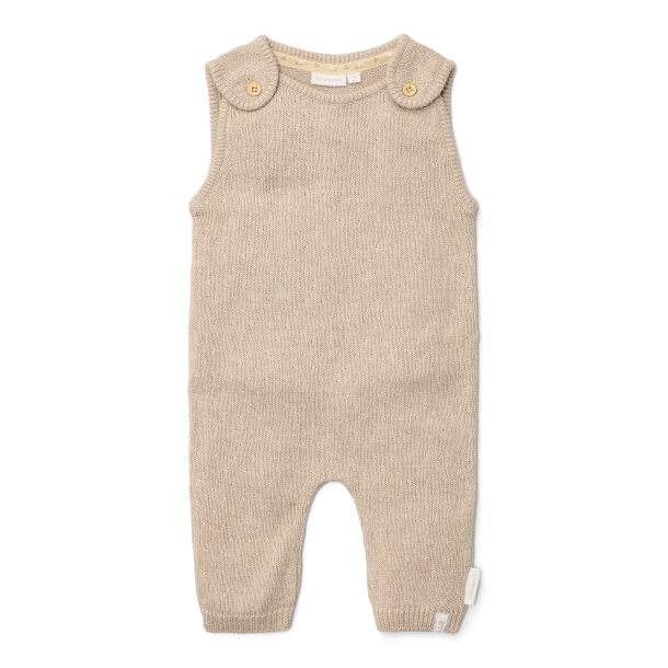 Little Dutch - Strikket heldragt  - Soft Beige Melee