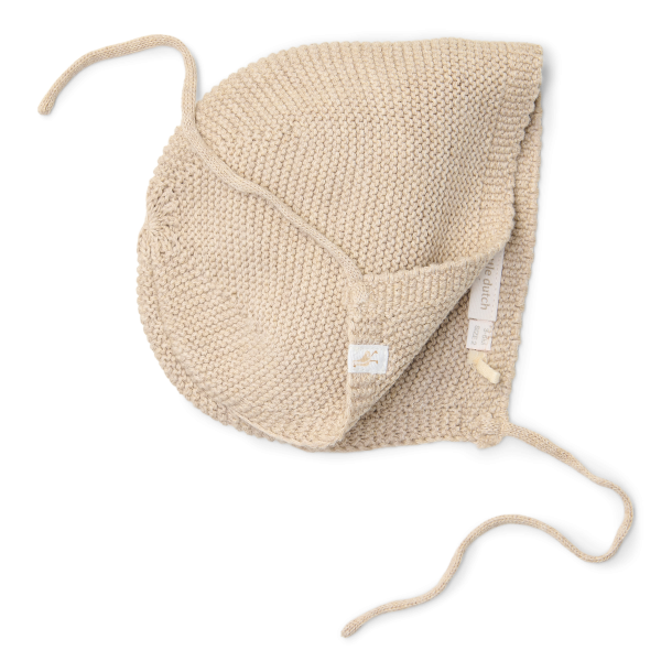 Little Dutch - Strikket hat  - Soft Beige Melee