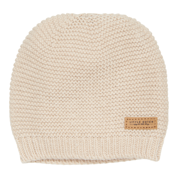 Little Dutch - Strikket baby hue Sand - str 1^