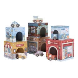 Little Dutch - Stabelkasse inkl. 6 biler 