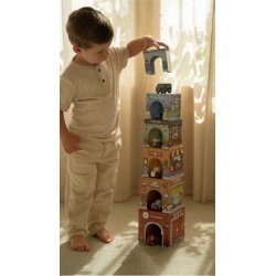 Little Dutch - Stabelkasse inkl. 6 biler 