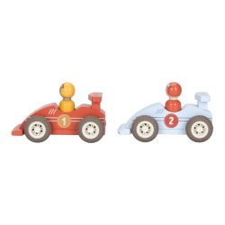Little Dutch - Racerbiler med tr�k-slip og tr�figurer 