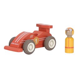 Little Dutch - Racerbiler med tr�k-slip og tr�figurer 