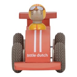 Little Dutch - Racerbiler med tr�k-slip og tr�figurer 